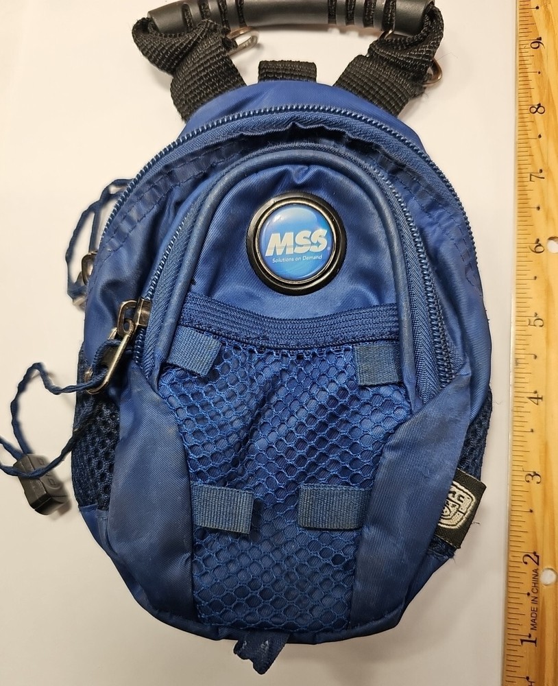 CMC Mini Day Pack - Golf Tee Accessory Bag Navy Blue *Used Missing Pull String*