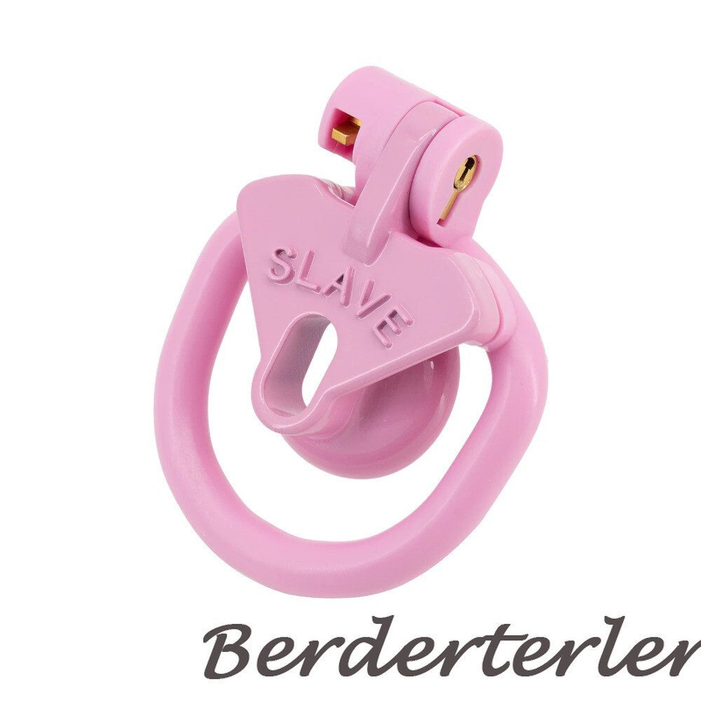 Sissy Positive/Negative Mini Chastity Cage Lock with Plug Slave 4 Sizes Rings