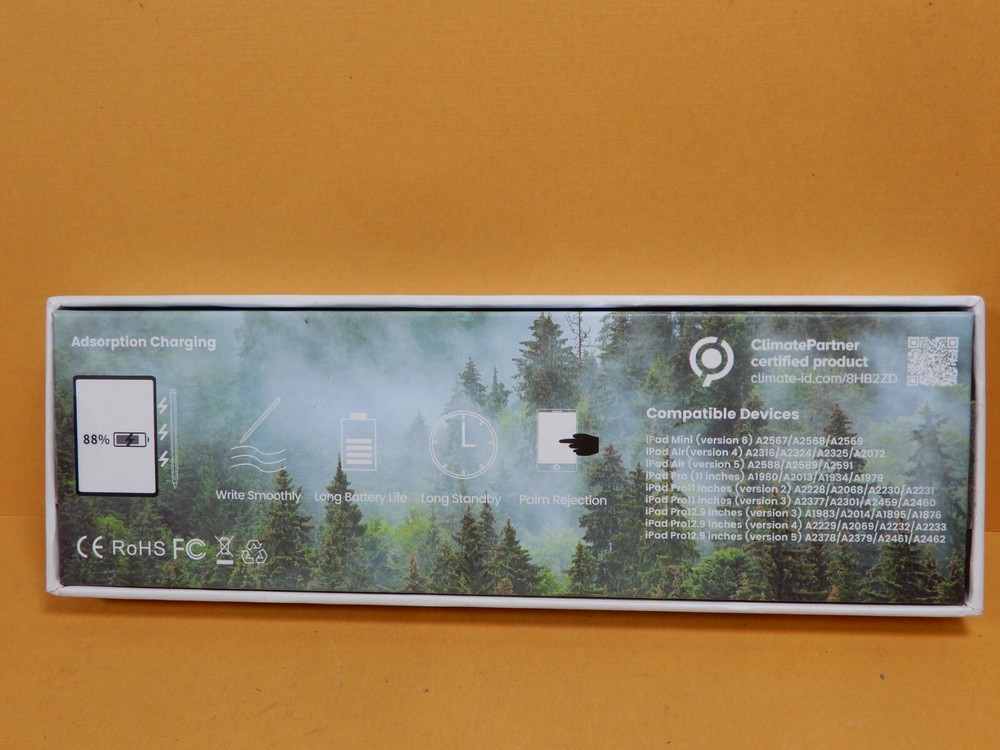 Active Stylus Pen NOS Wireless Charge - Two Extra Tips - Palm Rejection