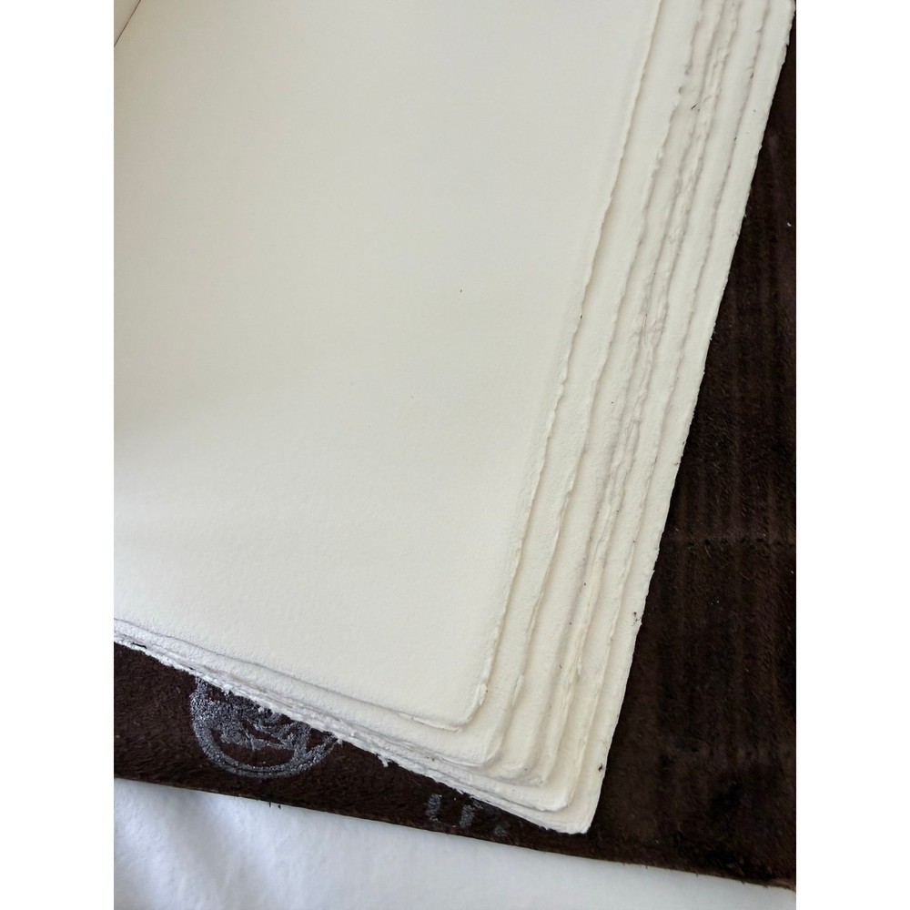 Distressed Leather Cover Brown Blank Journal Diary | DIY Binding Project