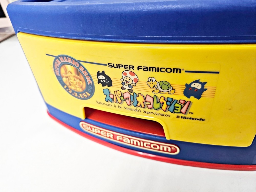 Nintendo Super Famicom Station Rack Colored Version Super Mario Collection