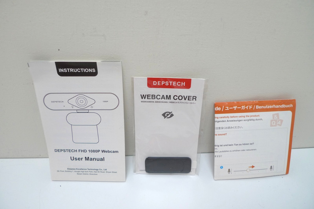 Depstech HD Webcam 1080P w/ Accessories