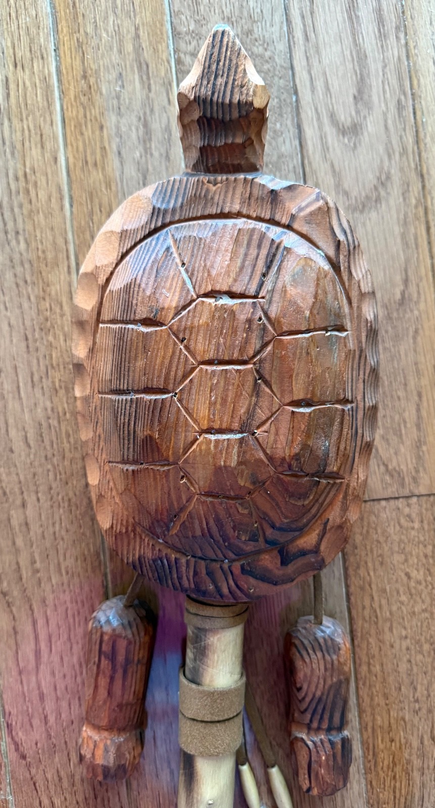 Old Vintage Native American Ceremony Turtle Rattle Shaker Shaman