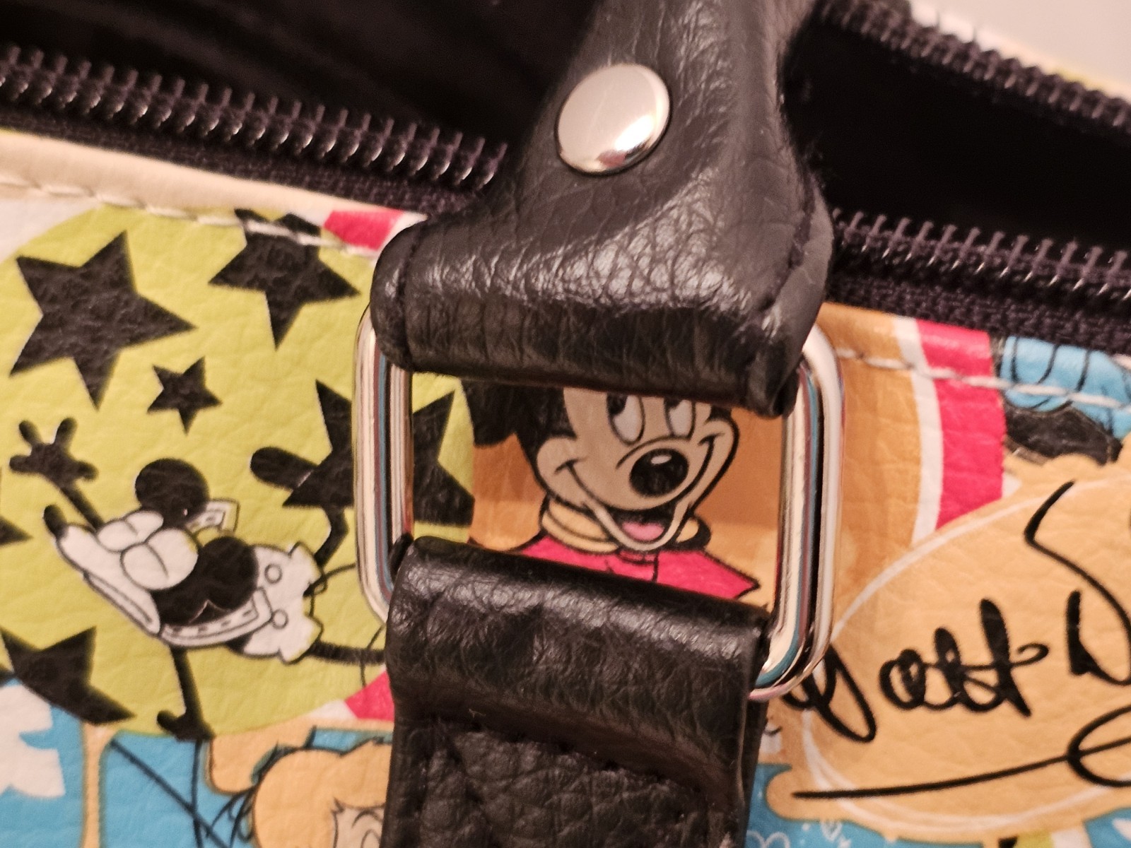 Disney Parks Mickey And Minnie Retro Print Satchel Bag/purse New From Disney