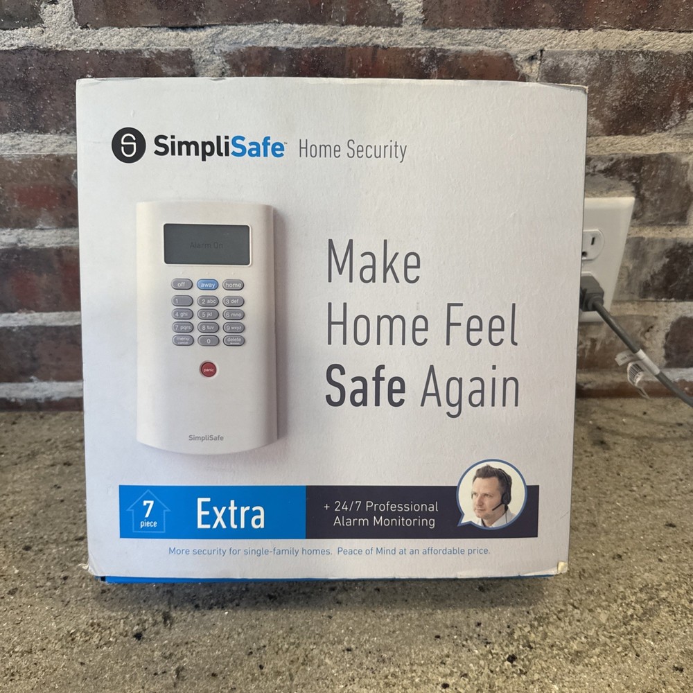 SimpliSafe Home Security System 7 PC Extra Original White New