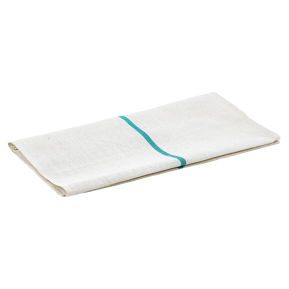 Stripe Herringbone Towel, Green (10 Dozen)