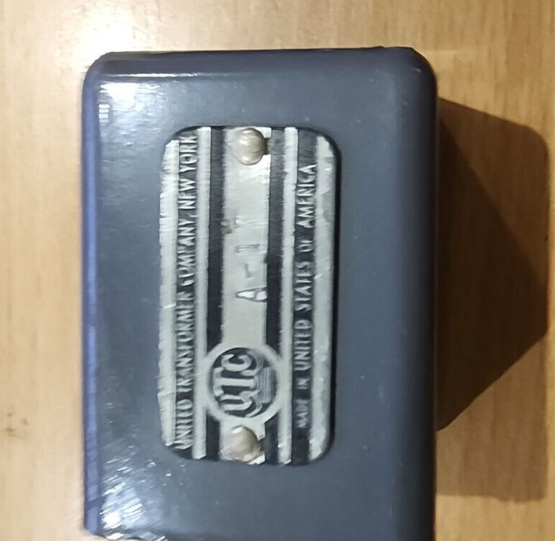 Vintage UTC A-17 transformer
