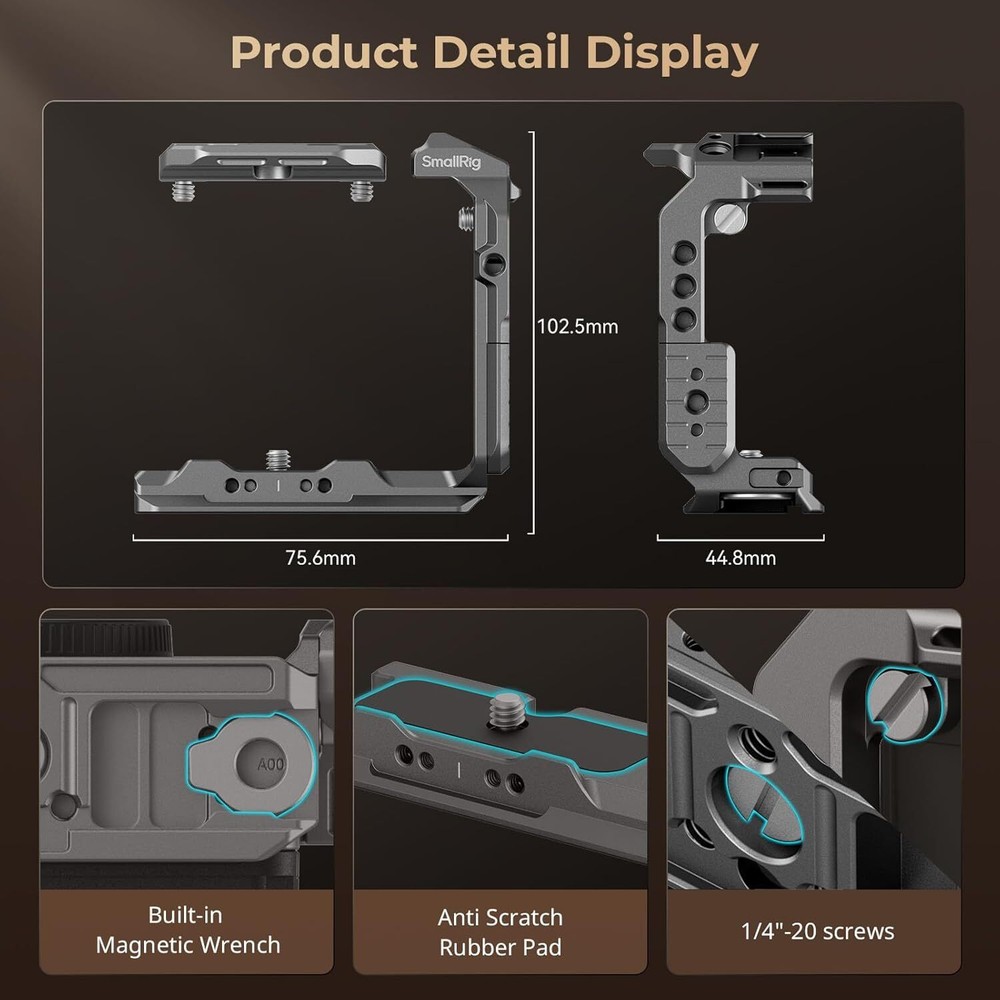 SmallRig "HawkLock" Quick Release Half Cage for Sony FX3 / FX30 4772