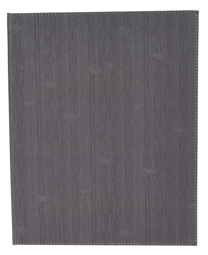 Two-Views Menu Cover For 8-1/2 X 11" Inserts, Grey (10 Each)