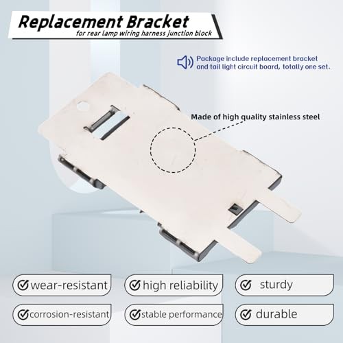 Tail Light Circuit Board with Stainless Bracket Compatible with