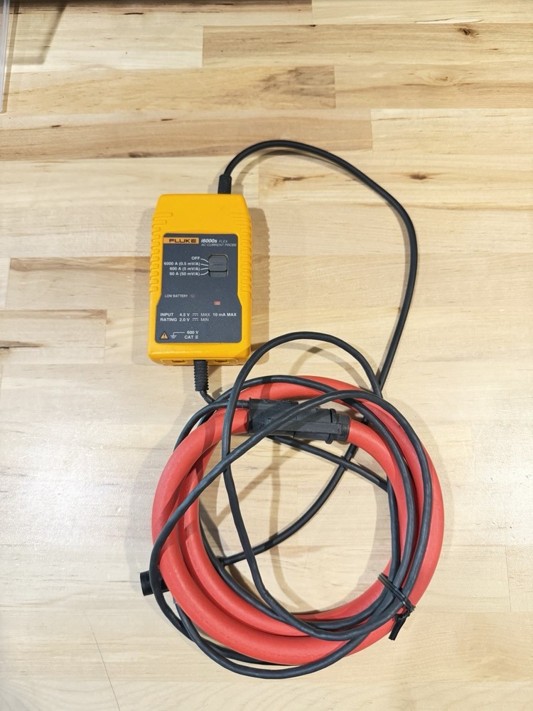 FLUKE i6000S FLEX AC CURRENT PROBE (TESTED) SHIPS FAST