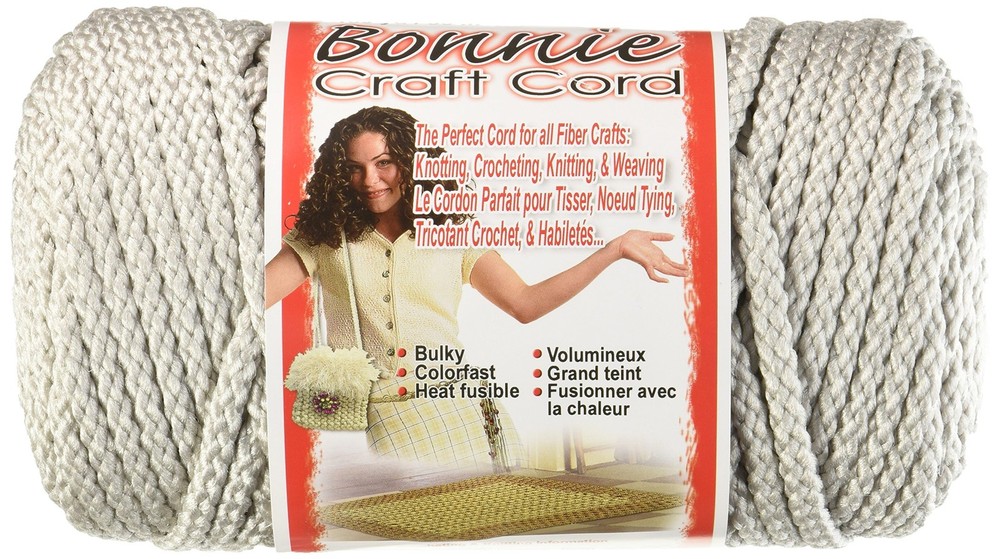 Bonnie Macrame Craft Cord 6mmX100yd - Shadow Gray