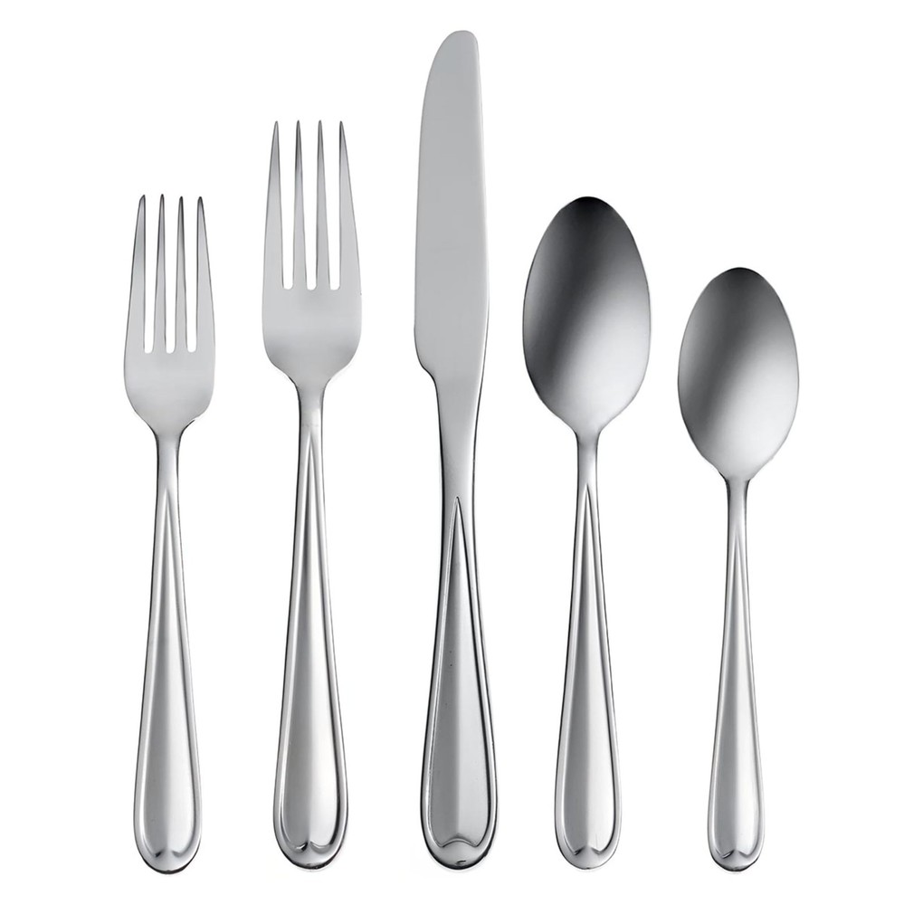 Dylan 42 Piece Everyday Flatware, for 8, 18/0 Stainless Steel, Silverware Set