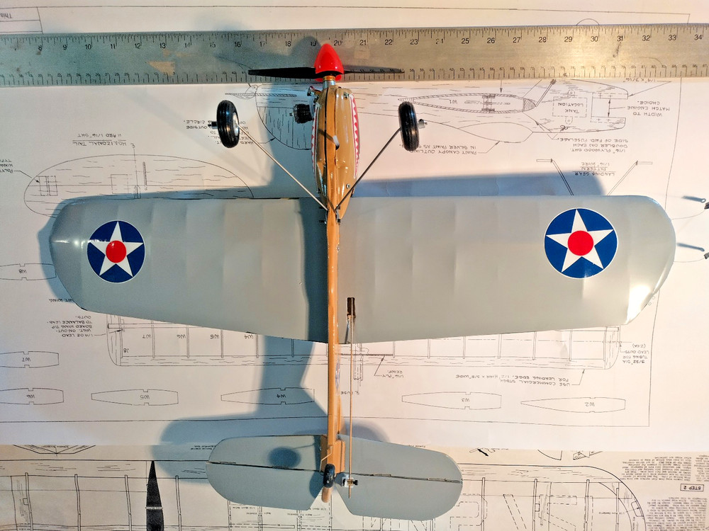 Control Line Model Cox .051 BABY RINGMASTER{P40 WARHAWK} ALMOST READY TO FLY