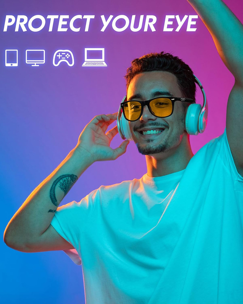 Blue Light Blocking Glasses Gaming- Filtering Computer Gaming Screen/TV/Phone UV