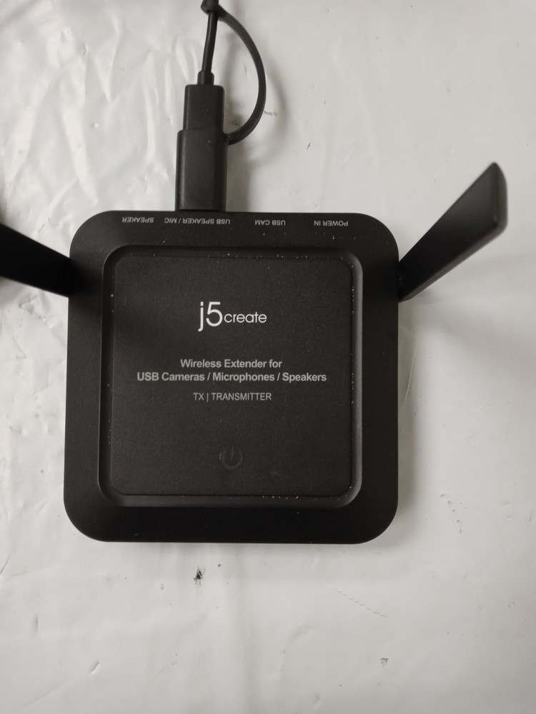 J5create JVW120 Wireless Extender for USB Cameras, Microphones, Speakers - Black