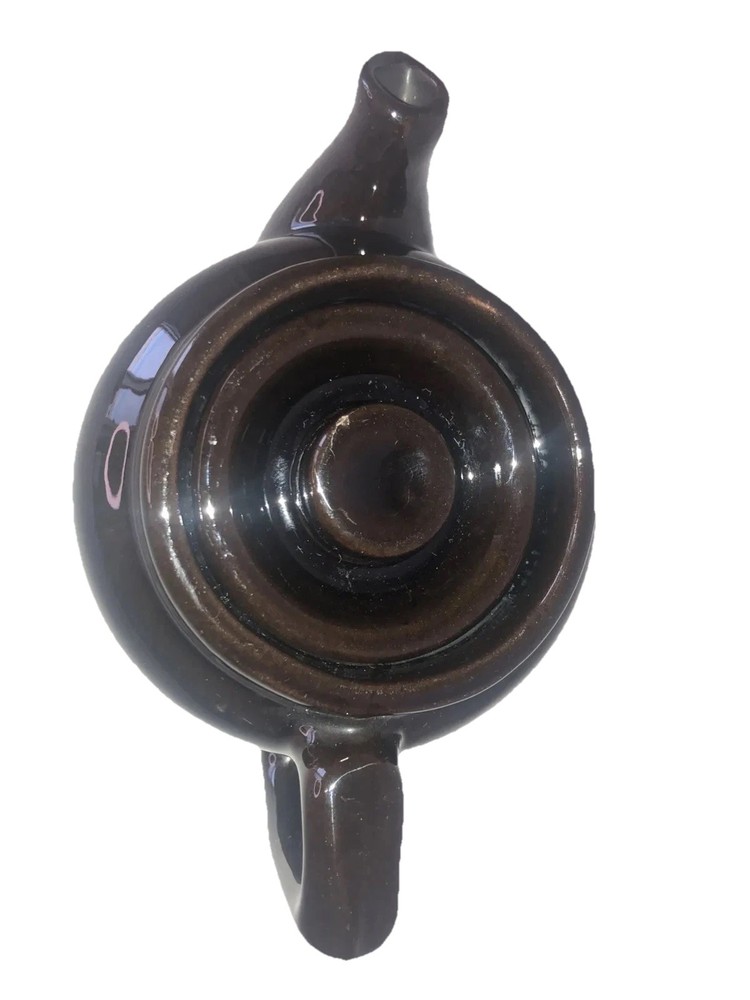 Redware Canada Round Teapot Black Tea Coffee Pot
