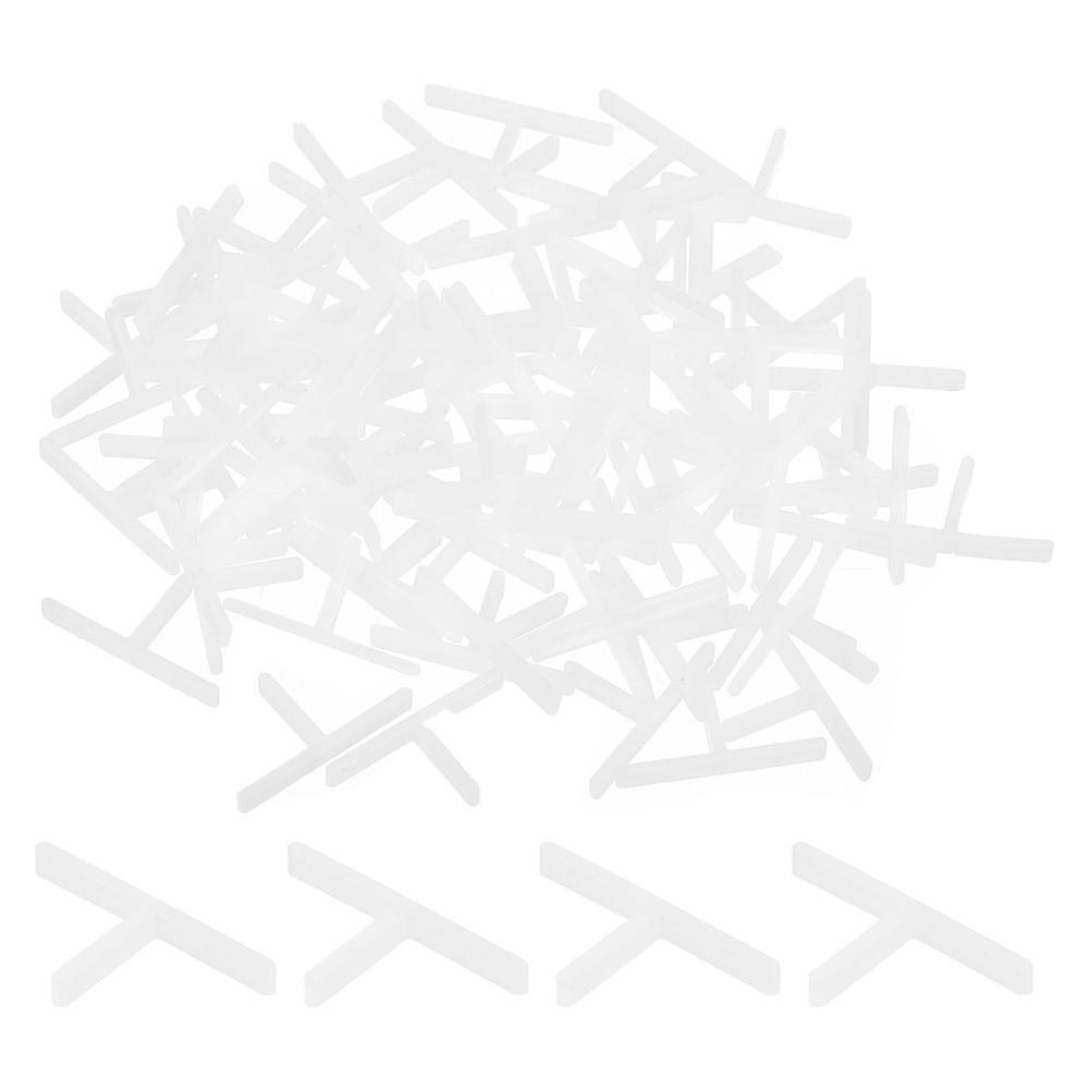 400Pcs Wall Floor Tile Plastic T-Shape Spacers Tiling Tools 1.5mm 1/16" White