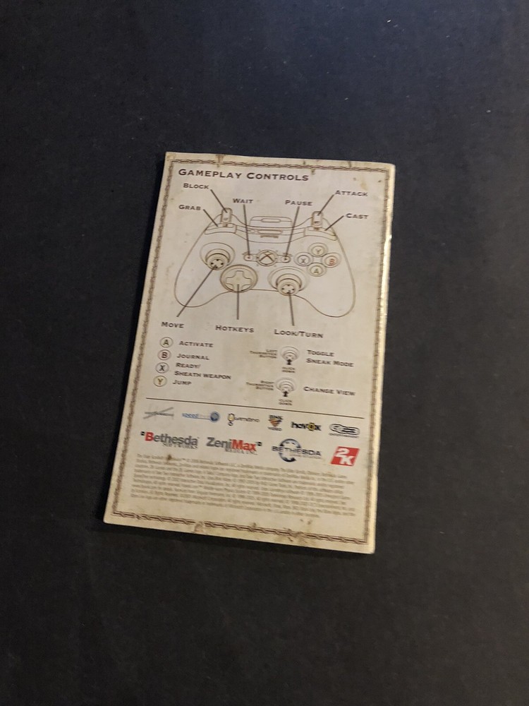 elder scrolls oblivion xbox 360 Manual Only