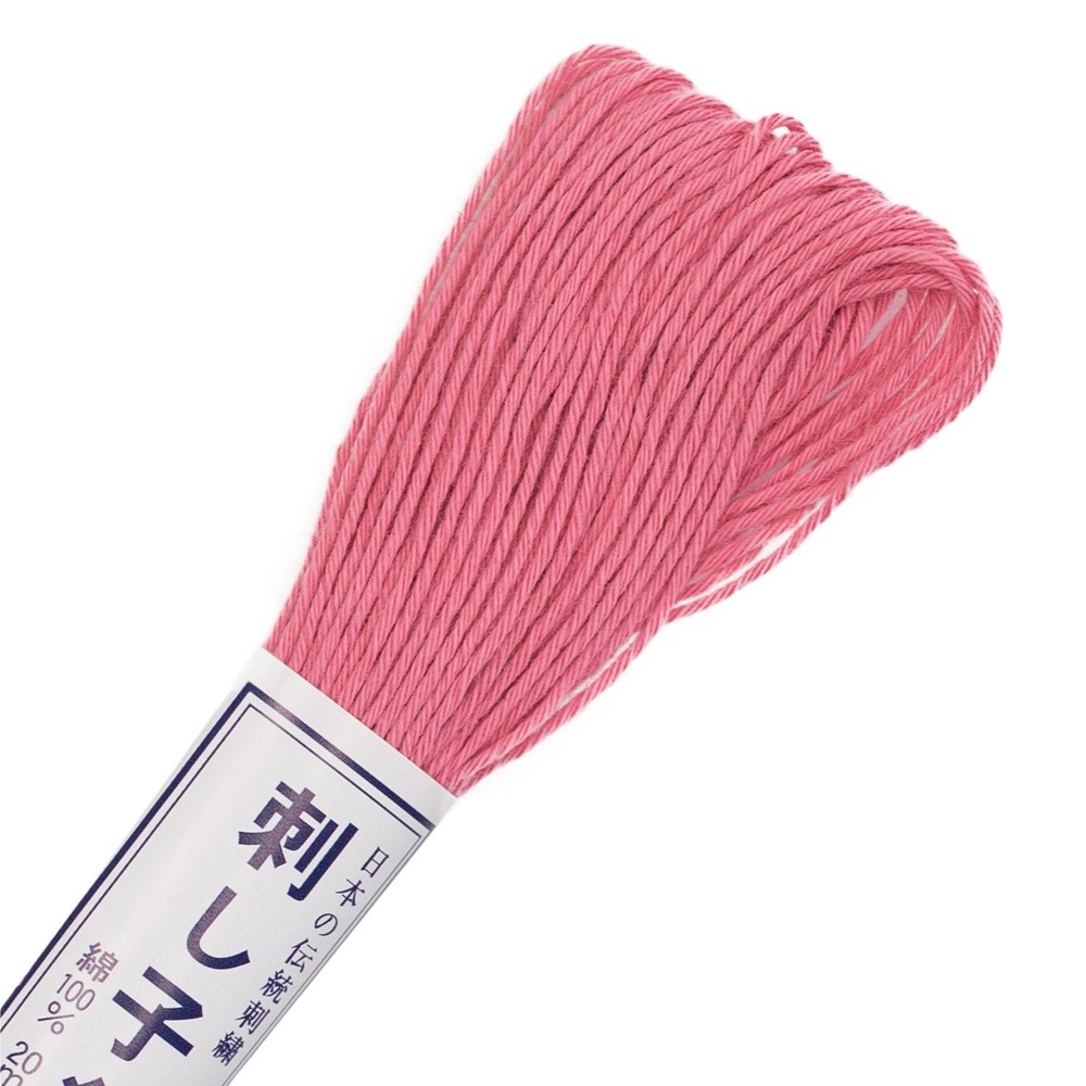 Olympus Sashiko Cotton Thread 22yd - Solid-Rose Pink