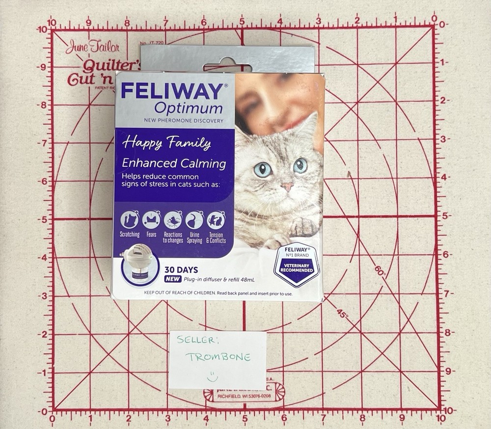 Feliway Optimum Enhanced Calming Pheromone Diffuser Kit - Exp 9/25