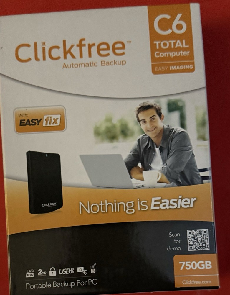 Clickfree C6 Automatic Backup for PCS and Portable