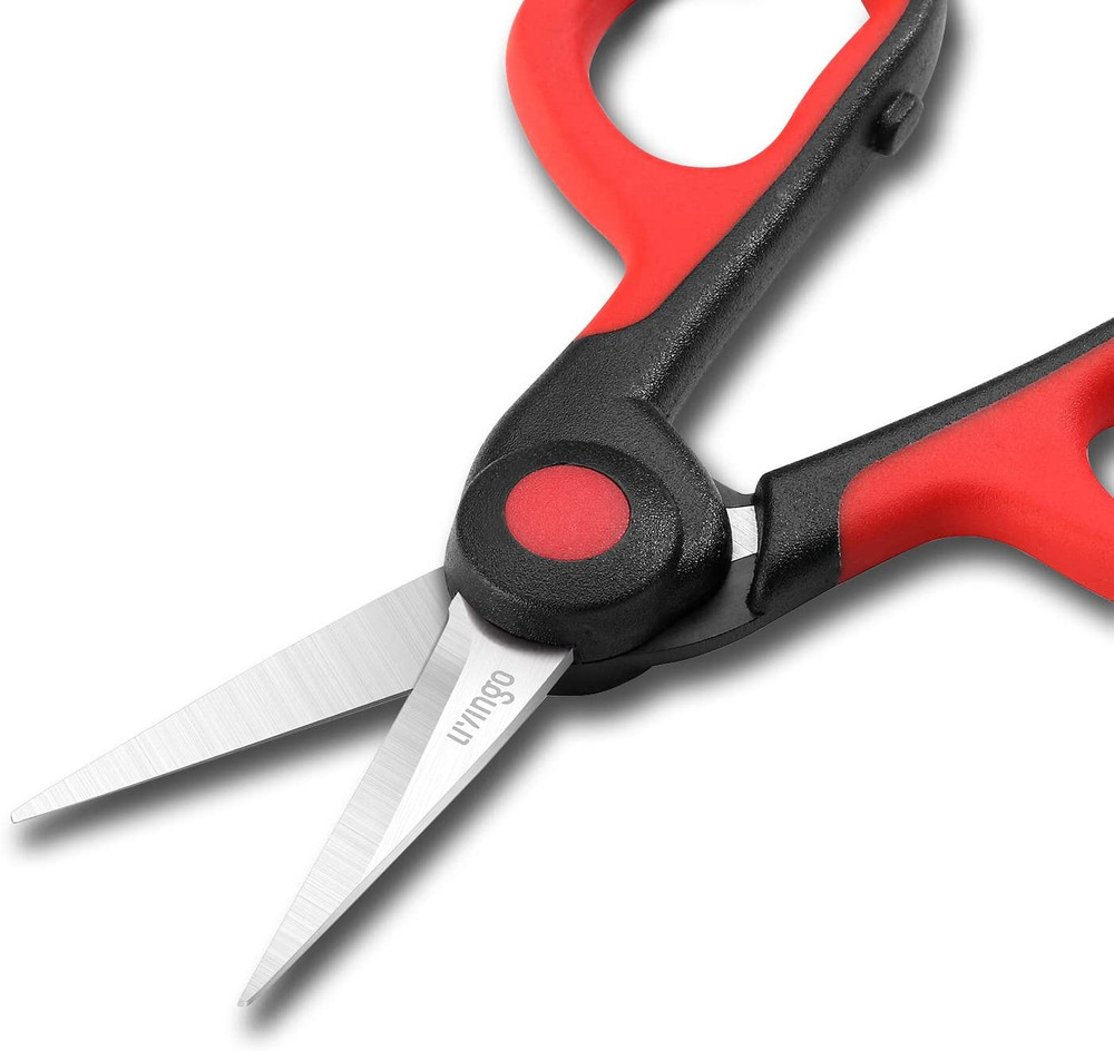 LIVINGO 4.5” Small Sharp Embroidery Scissors, Precise Detail Pointed Tip Stainle