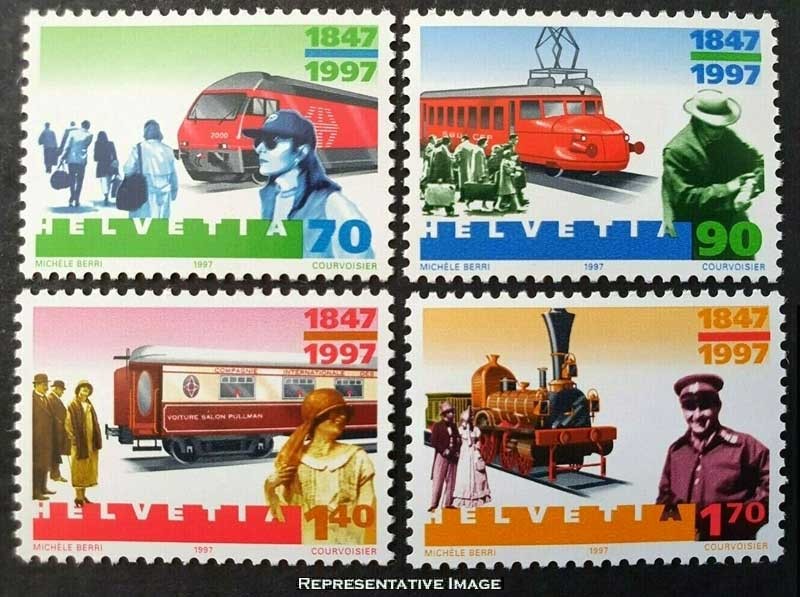 Switzerland Scott 987-990 Mint never hinged.