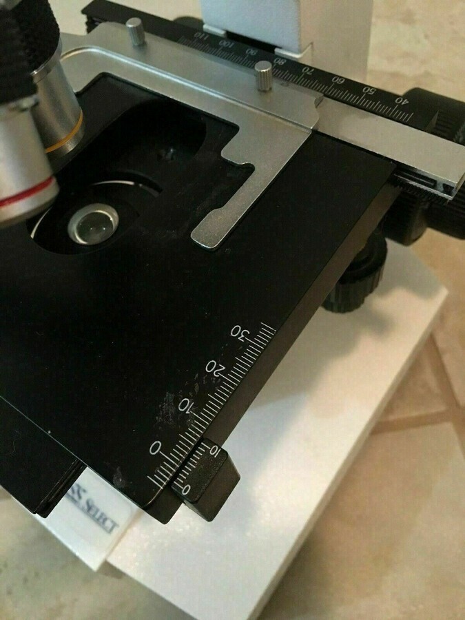PSS Select Laboratory Compound Binocular Microscope + 4X 10X 40X 100X Objectives