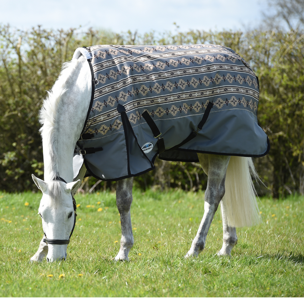 Weatherbeeta Comfitec Standard Neck Lite Sheet- Grey Navajo