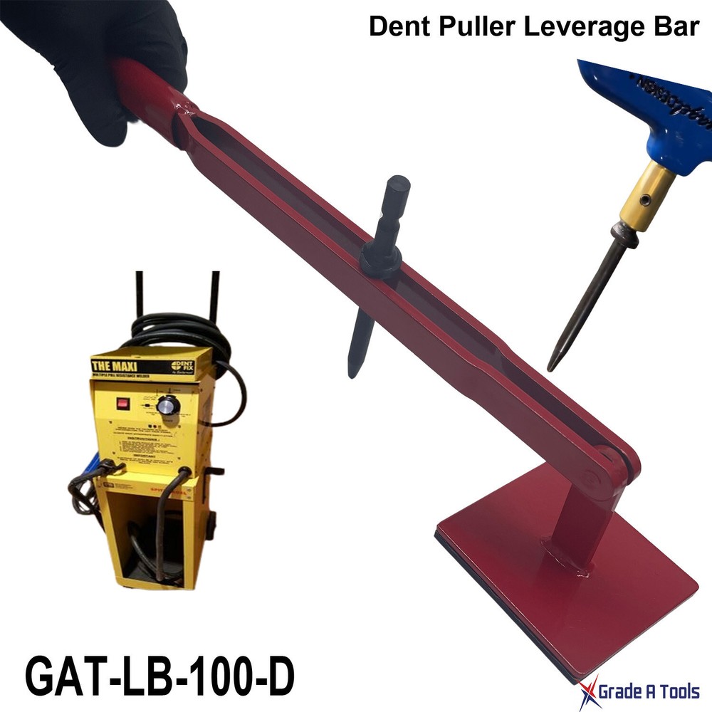 Dent Puller Leverage Pulling Bar with 6 Bonus Welding Rods - Maxi & DF-505