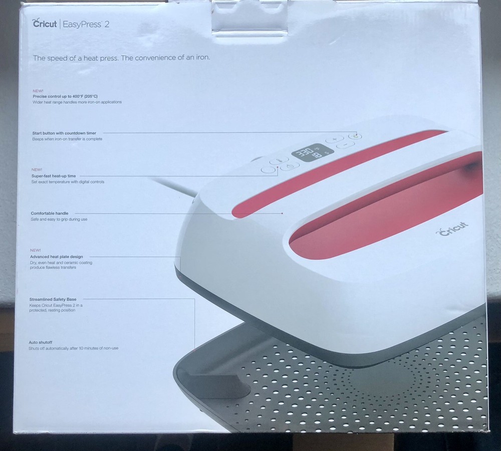 New In Box Cricut EasyPress 2, Raspberry - 12" x 10"