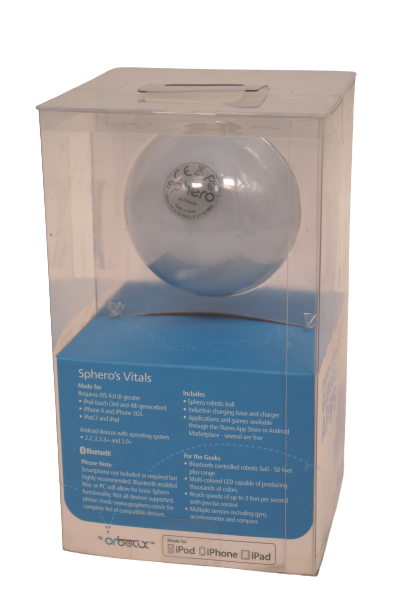 Sphero iOS and Android App Controlled Robotic Ball - Retail Packaging - White
