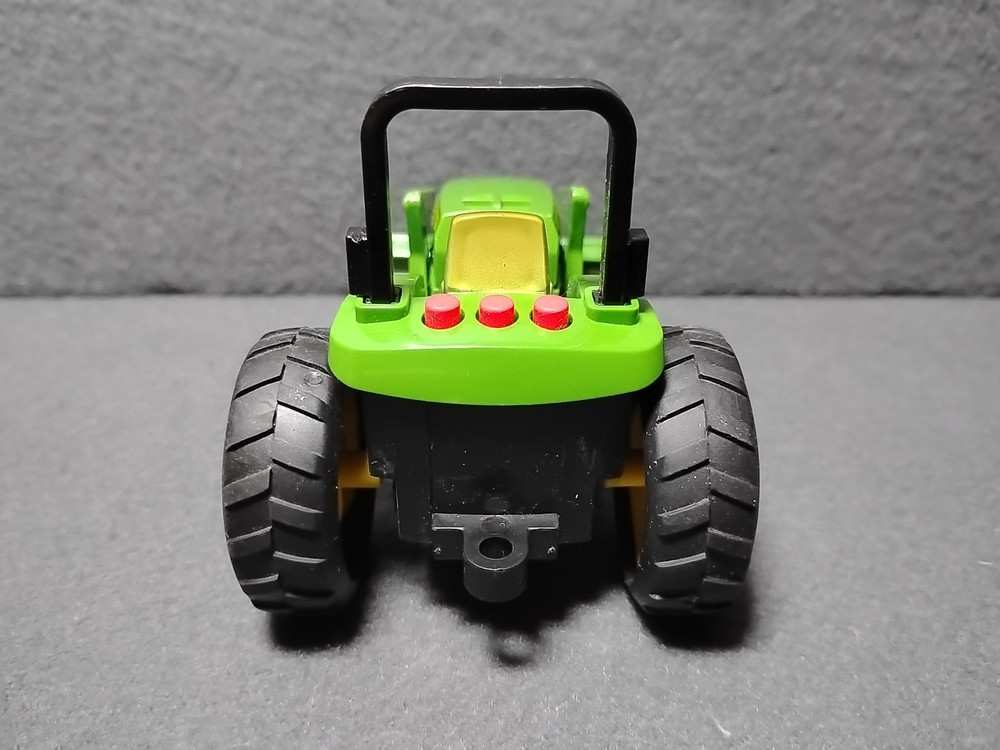 John Deere Tractor with Loader, Lights and Sounds, Plastic 5" Long