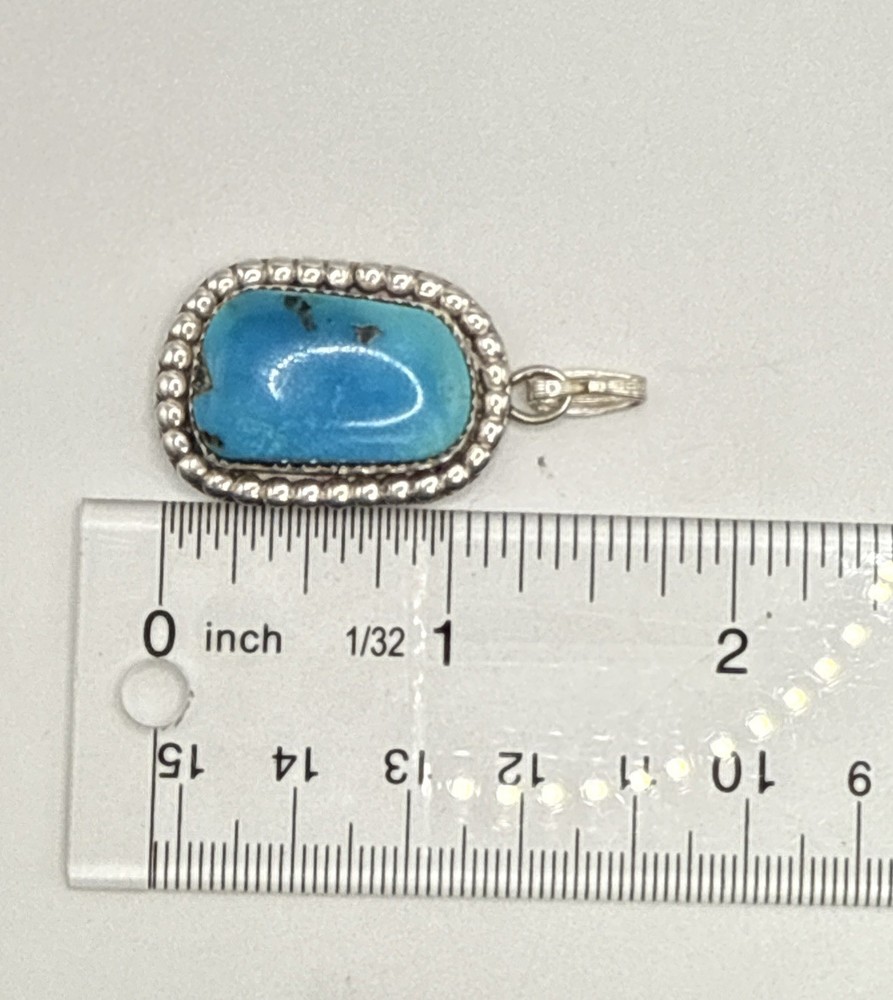 Sterling Silver & Turquoise Pendant