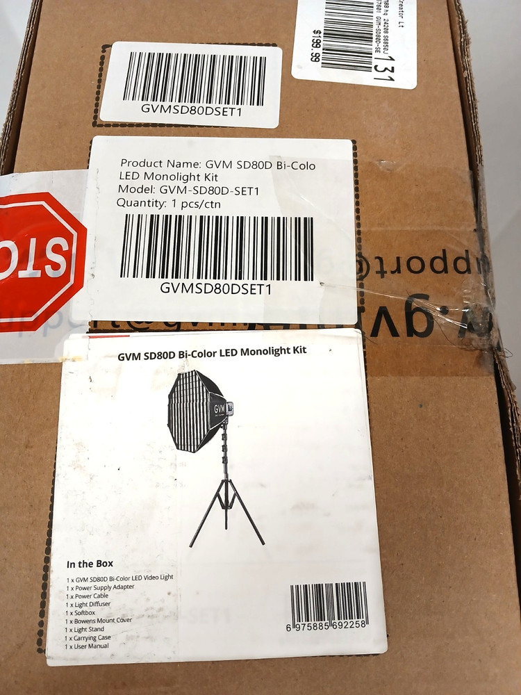 GVM SD80D Bi-Color LED Monolight Kit