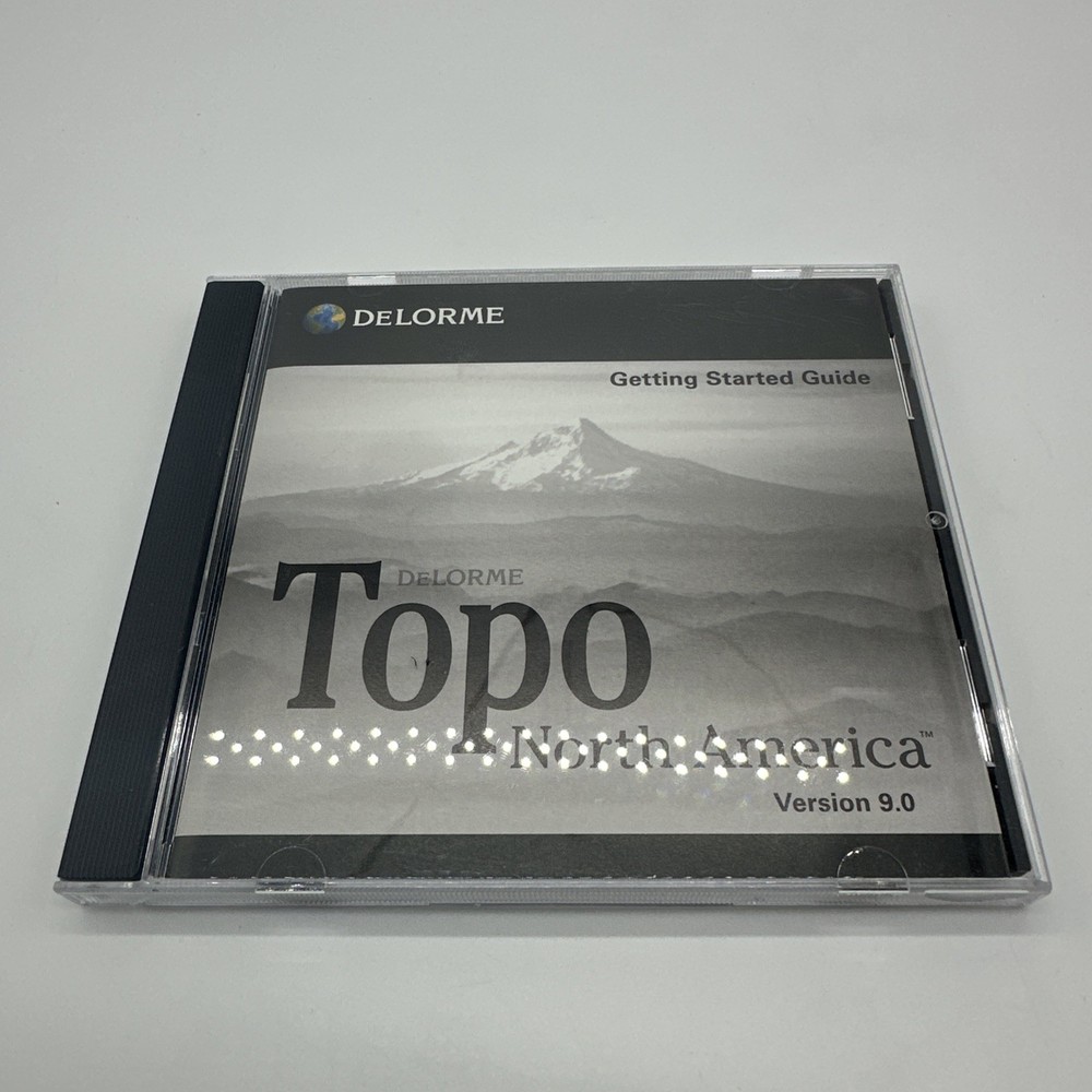 Delorme Topo North America Version 9.0 CD ROM Getting Started Guide B165