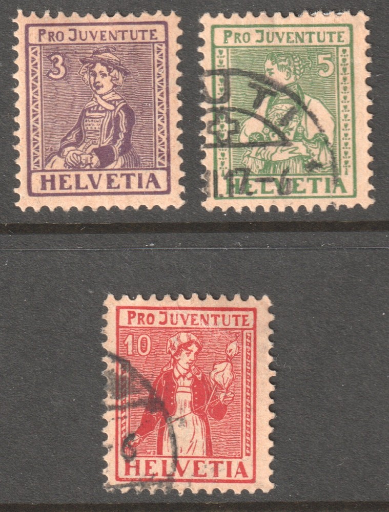 SWITZERLAND 1917 VALAIS, UNTERWALDEN & TICINO