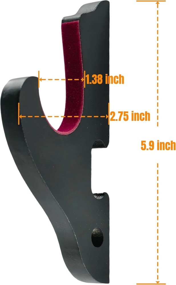 2/Set Sword Hook Wall Mount Samurai Sword Hanger Display Holder Adjustable fo...