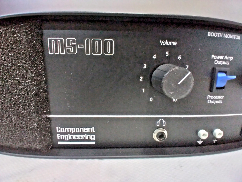 Component Engineering MS-100, Booth Monitor / Amplifier, Rack Mount