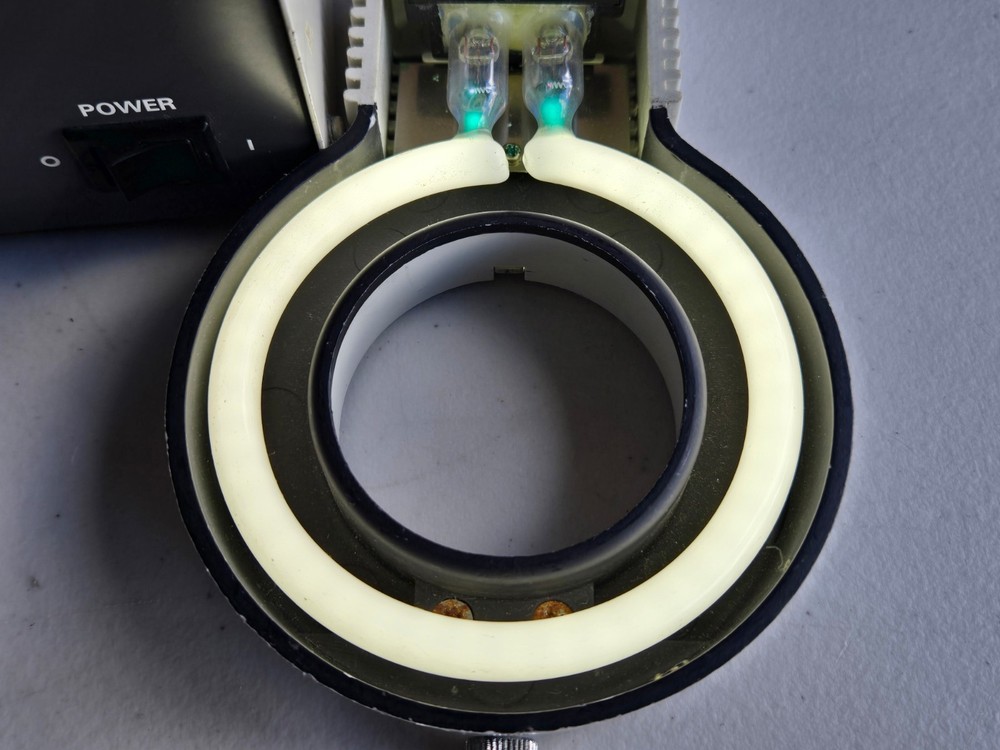Nikon Fluorescent Ring Illuminator Power Unit and Light FRI-MK2 Work Microscope