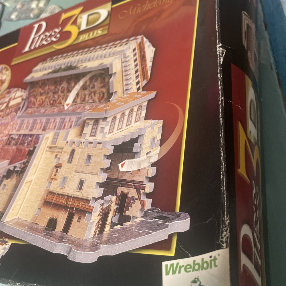 Wrebbit Puzz 3D Plus Sistine Chapel Three Dimensional Puzzle Brand New!