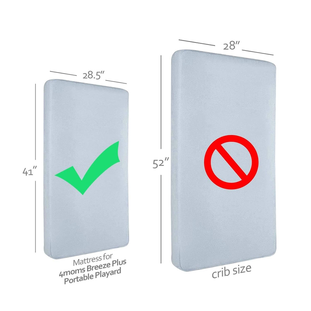 Waterproof Pack and Play Sheets Compatible with 4Moms Breeze plus Playard, Pack