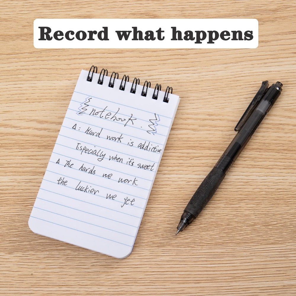 6pack Pocket Notebook Small Notepad Pocket Notepad Small Spiral Notebooks 3X5Inc