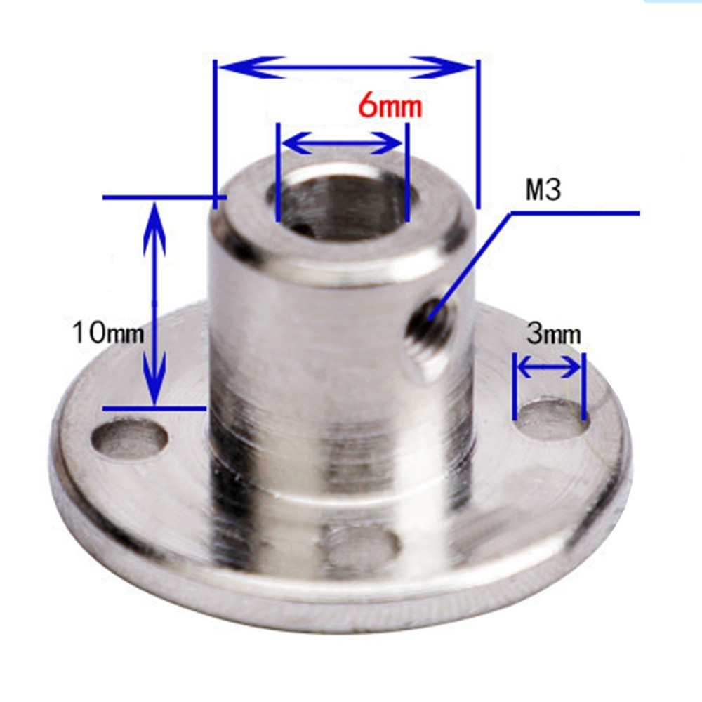 Flange Coupling Screws Power Tools 6mm Inner Diameter Flange Couplings