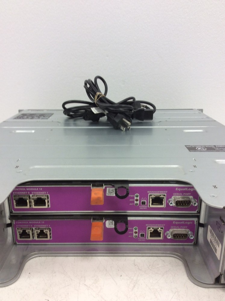 DELL EqualLogic PS4100 SAN Storage Array w/2x Dell E09M Control Modules WORKING