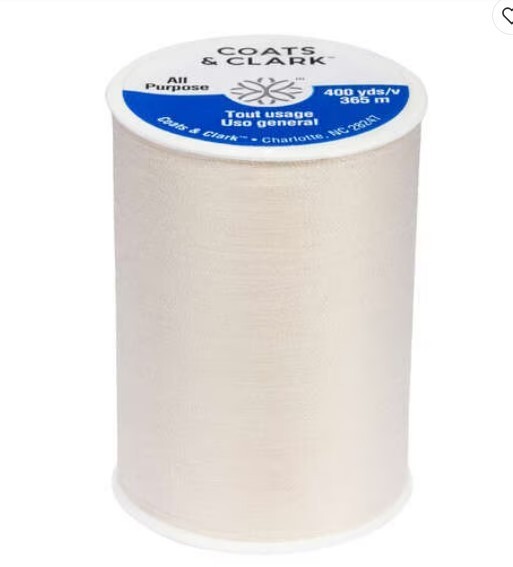 12 Coats & Clark All Purpose Thread 250 Yard Spools - Various Colors