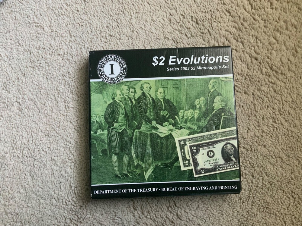 $2 Evolutions Series 2003 Minneapolis Low Serial Number Matched Set