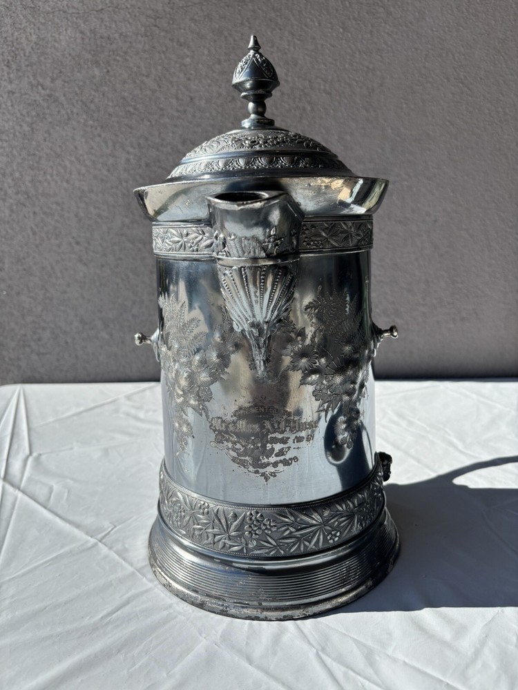 Meridian Silver Plate Pitcher 1868