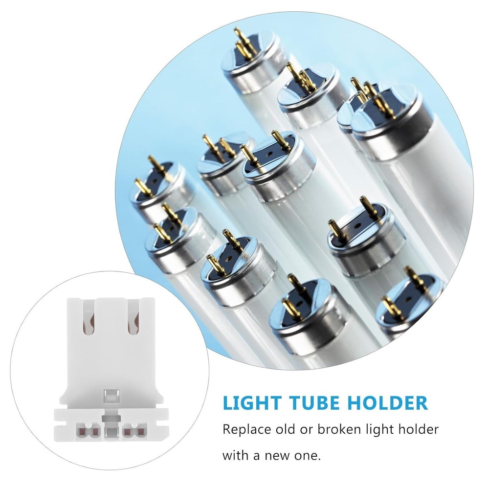 10 Pack - Non-shunted T8 T12 Lamp Holder U- Shaped Fluorescent Socket